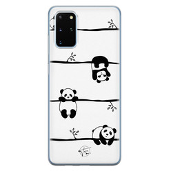 Telefoonhoesje Store Samsung Galaxy S20 Plus siliconen hoesje - Panda