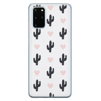 Leuke Telefoonhoesjes Samsung Galaxy S20 Plus siliconen hoesje - Cactus love