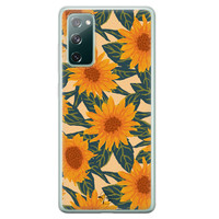 Telefoonhoesje Store Samsung Galaxy S20 FE siliconen hoesje - Zonnebloemen