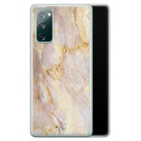 ELLECHIQ Samsung Galaxy S20 FE siliconen hoesje - Stay Golden Marble