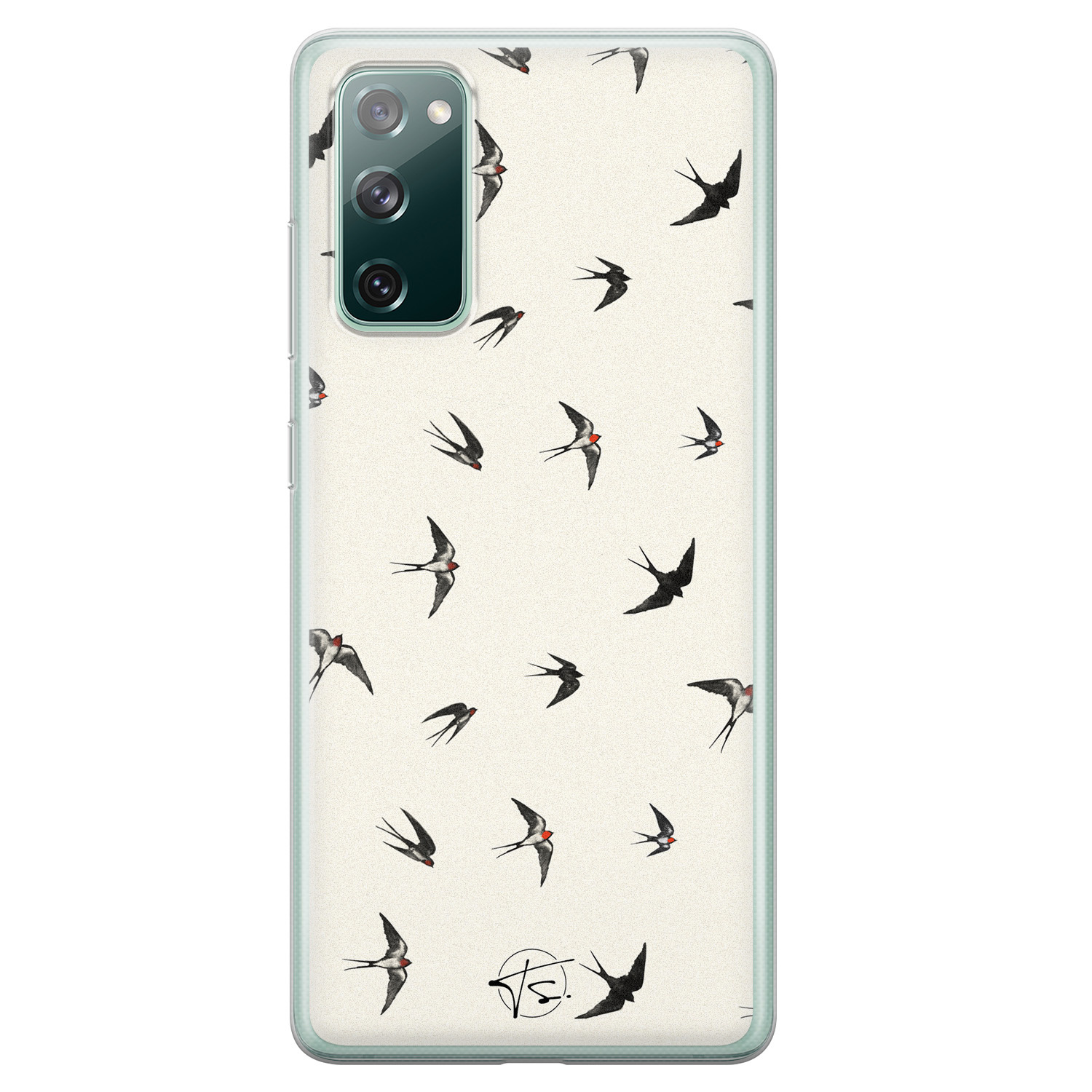 Telefoonhoesje Store Samsung Galaxy S20 FE siliconen hoesje - Freedom birds