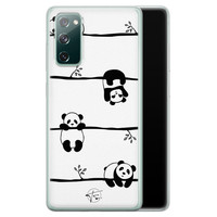 Telefoonhoesje Store Samsung Galaxy S20 FE siliconen hoesje - Panda