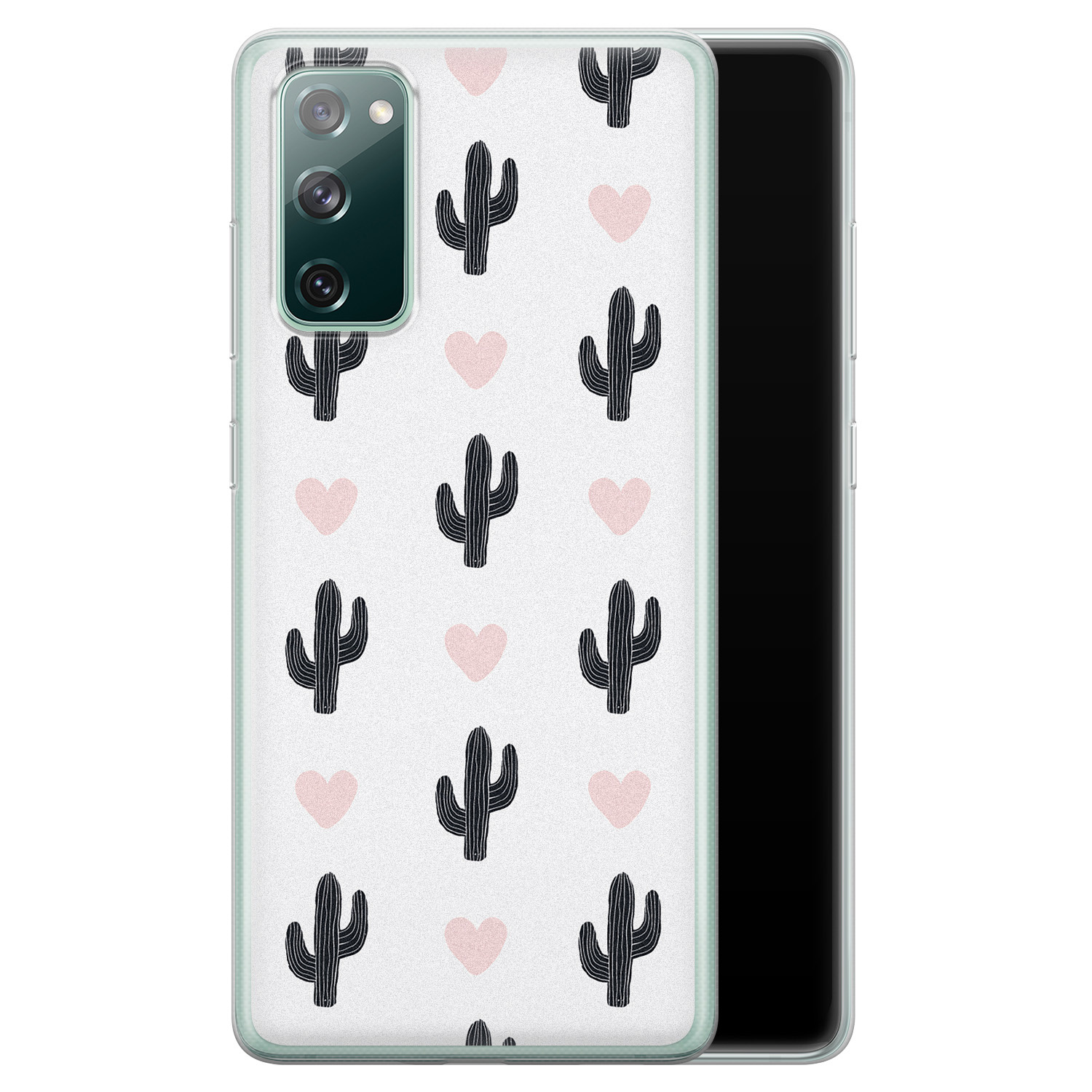 Leuke Telefoonhoesjes Samsung Galaxy S20 FE siliconen hoesje - Cactus love