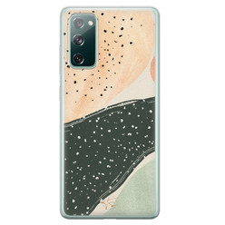 Telefoonhoesje Store Samsung Galaxy S20 FE siliconen hoesje - Abstract peach