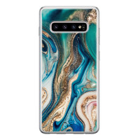 Telefoonhoesje Store Samsung Galaxy S10 siliconen hoesje - Magic marble