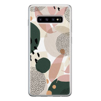 Leuke Telefoonhoesjes Samsung Galaxy S10 siliconen hoesje - Abstract print