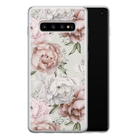 Telefoonhoesje Store Samsung Galaxy S10 siliconen hoesje - Classy flowers