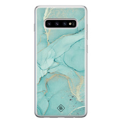 Casimoda Samsung Galaxy S10 siliconen hoesje - Touch of mint