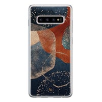 ELLECHIQ Samsung Galaxy S10 siliconen hoesje - Abstract Terracotta