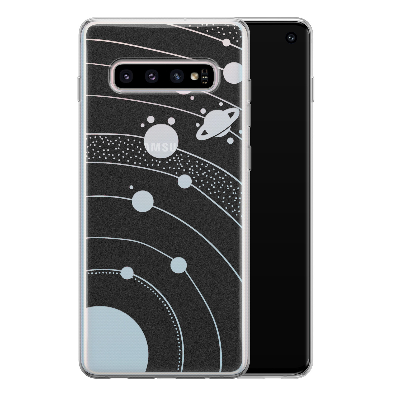 Telefoonhoesje Store Samsung Galaxy S10 siliconen hoesje - Universe space