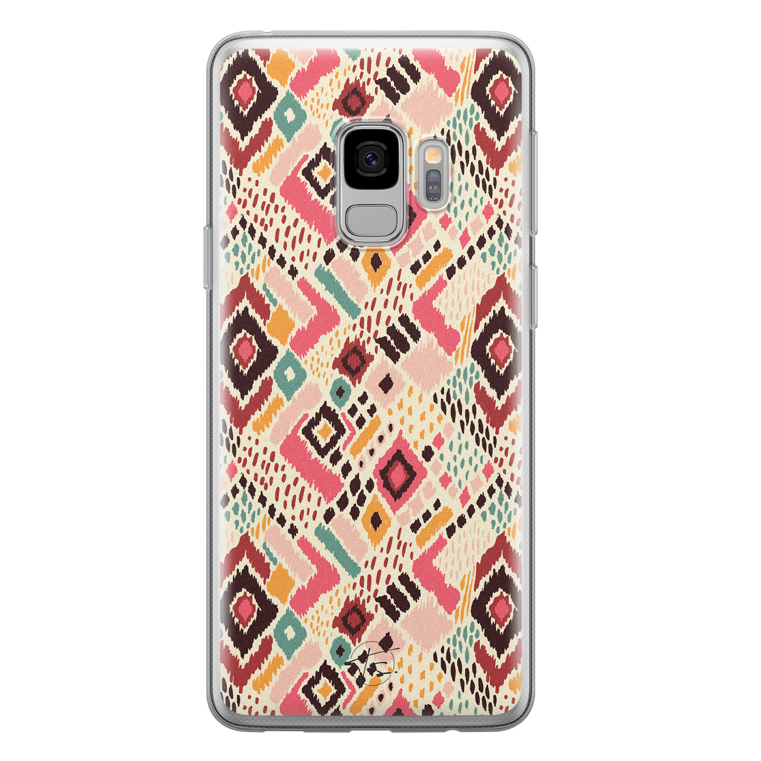 Telefoonhoesje Store Samsung Galaxy S9 siliconen hoesje - Boho vibes