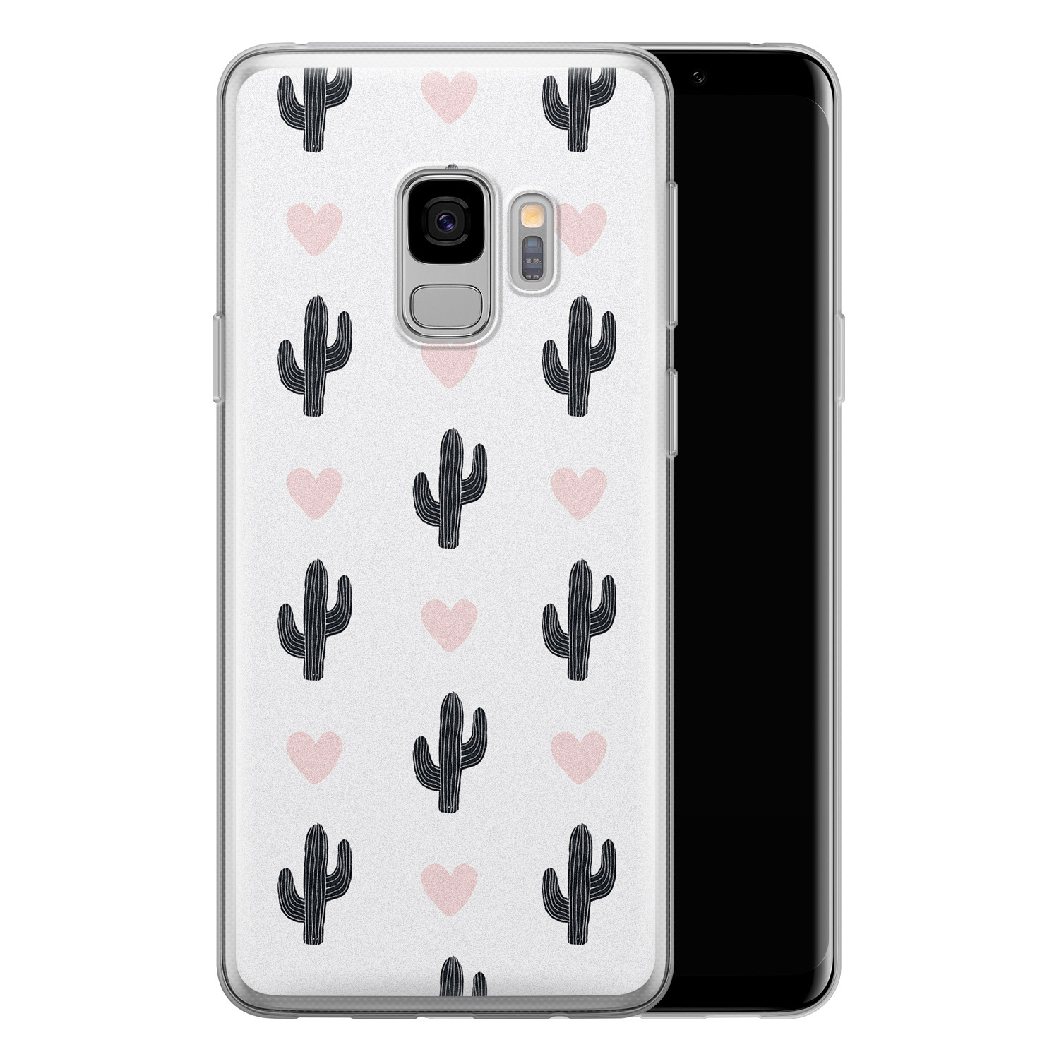Leuke Telefoonhoesjes Samsung Galaxy S9 siliconen hoesje - Cactus love