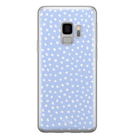 Telefoonhoesje Store Samsung Galaxy S9 siliconen hoesje - Purple dots