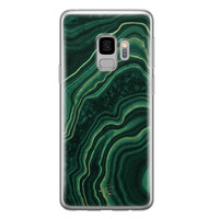 Telefoonhoesje Store Samsung Galaxy S9 siliconen hoesje - Agate groen