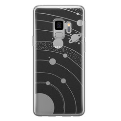 Telefoonhoesje Store Samsung Galaxy S9 siliconen hoesje - Universe space