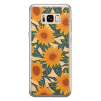 Telefoonhoesje Store Samsung Galaxy S8 siliconen hoesje - Zonnebloemen