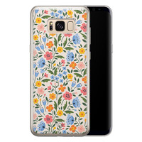 Telefoonhoesje Store Samsung Galaxy S8 siliconen hoesje - Romantische bloemen