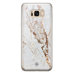 Casimoda Samsung Galaxy S8 siliconen hoesje - Marmer goud