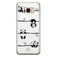 Telefoonhoesje Store Samsung Galaxy S8 siliconen hoesje - Panda