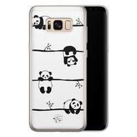 Telefoonhoesje Store Samsung Galaxy S8 siliconen hoesje - Panda