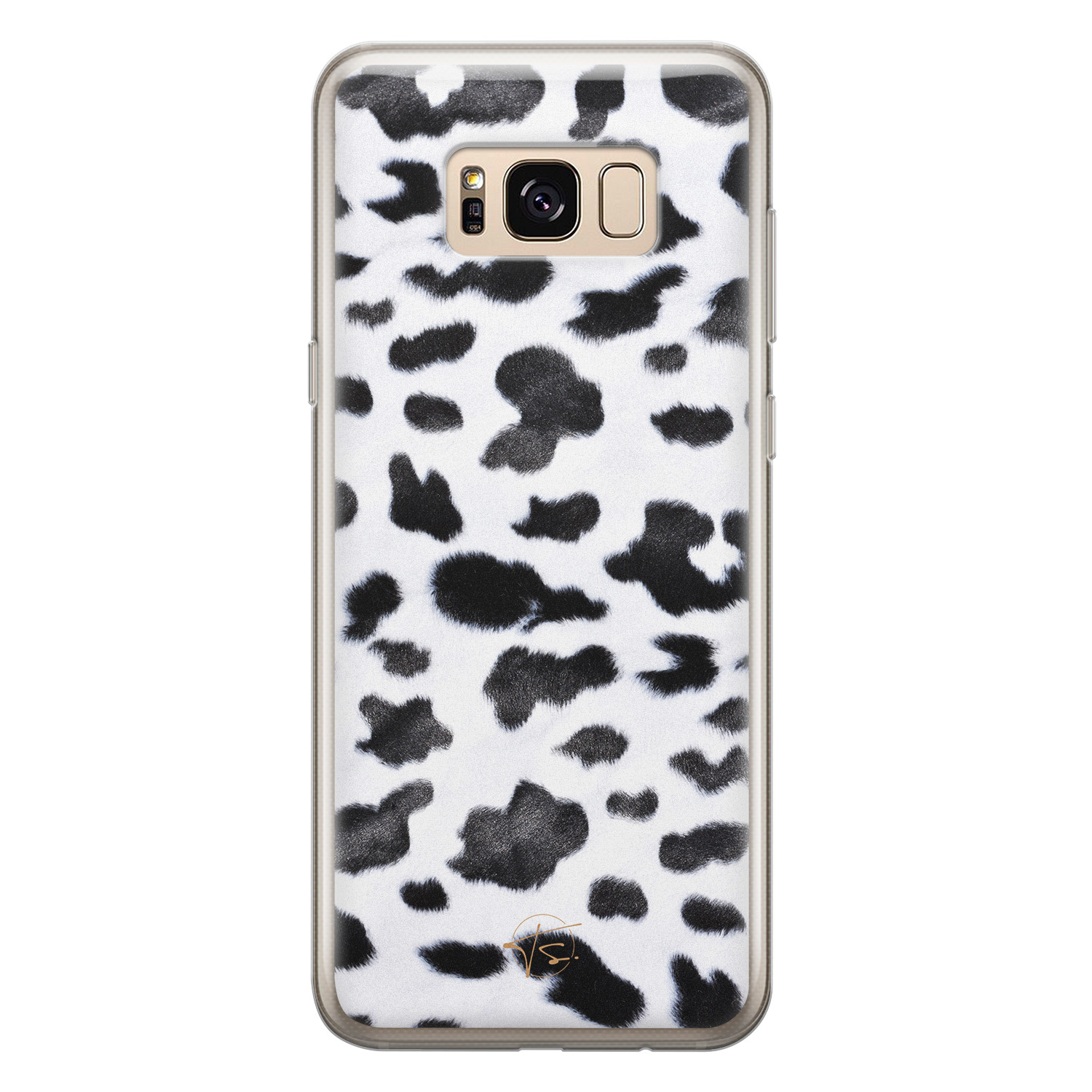 Telefoonhoesje Store Samsung Galaxy S8 siliconen hoesje - Koeienprint