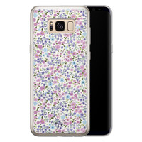 Telefoonhoesje Store Samsung Galaxy S8 siliconen hoesje - Purple Garden