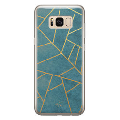Telefoonhoesje Store Samsung Galaxy S8 siliconen hoesje - Abstract blauw