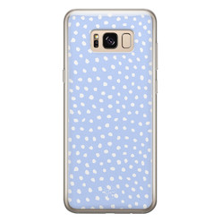 Telefoonhoesje Store Samsung Galaxy S8 siliconen hoesje - Purple dots