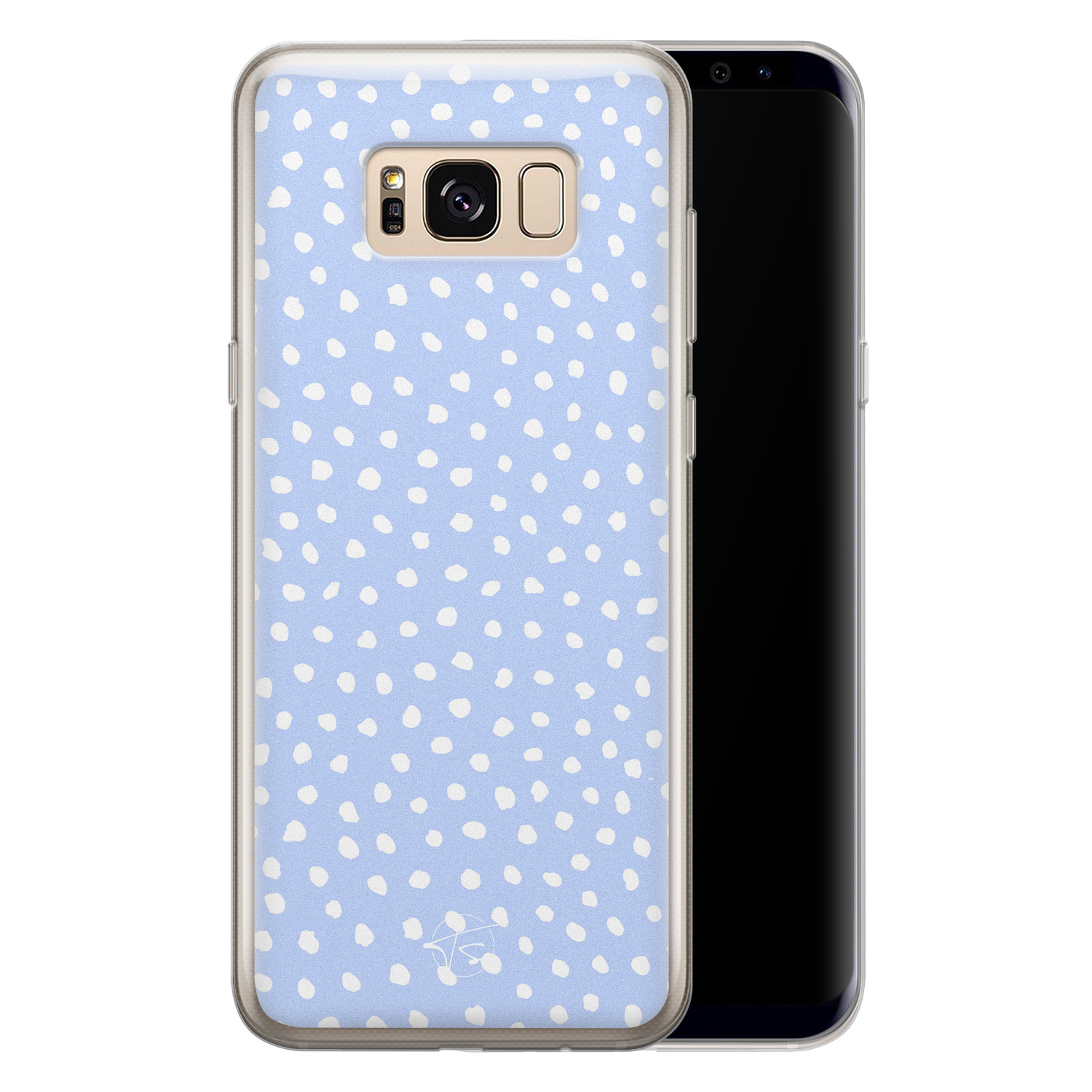 Telefoonhoesje Store Samsung Galaxy S8 siliconen hoesje - Purple dots