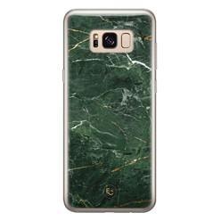 ELLECHIQ Samsung Galaxy S8 siliconen hoesje - Marble jade green