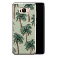 Telefoonhoesje Store Samsung Galaxy S8 siliconen hoesje - Palmbomen