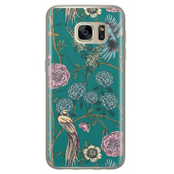 Telefoonhoesje Store Samsung Galaxy S7 siliconen hoesje - Bloomy birds