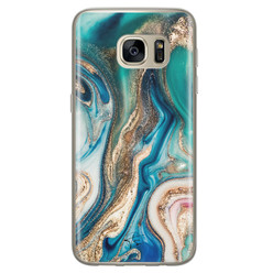 Telefoonhoesje Store Samsung Galaxy S7 siliconen hoesje - Magic marble