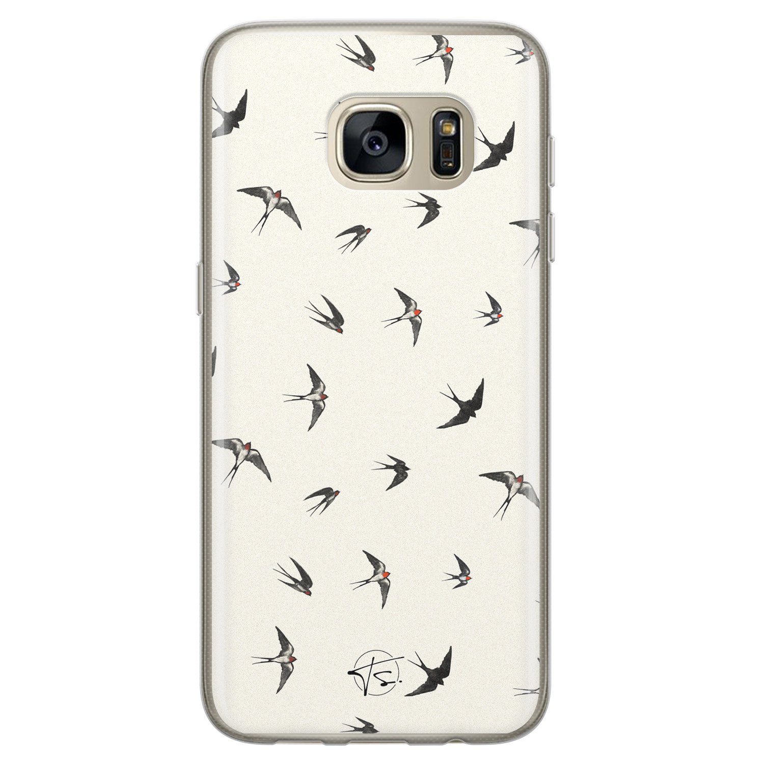 Telefoonhoesje Store Samsung Galaxy S7 siliconen hoesje - Freedom birds