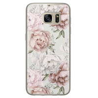 Telefoonhoesje Store Samsung Galaxy S7 siliconen hoesje - Classy flowers