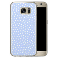 Telefoonhoesje Store Samsung Galaxy S7 siliconen hoesje - Purple dots