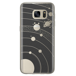 Telefoonhoesje Store Samsung Galaxy S7 siliconen hoesje - Universe space