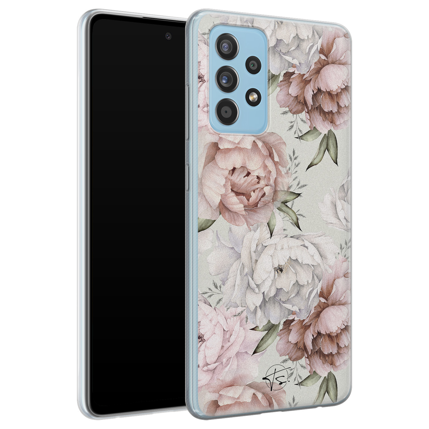 Telefoonhoesje Store Samsung Galaxy A52 siliconen hoesje - Classy flowers