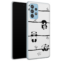 Telefoonhoesje Store Samsung Galaxy A52 siliconen hoesje - Panda