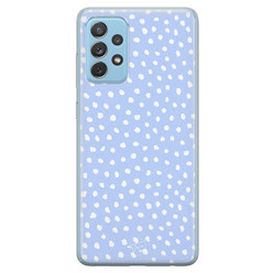 Telefoonhoesje Store Samsung Galaxy A52 siliconen hoesje - Purple dots