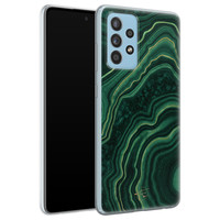 Telefoonhoesje Store Samsung Galaxy A52 siliconen hoesje - Agate groen