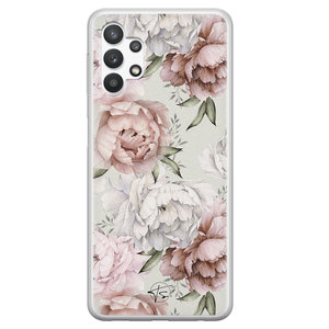 Mooie Telefoonhoesjes Samsung Galaxy A32 5G siliconen hoesje - Classy flowers