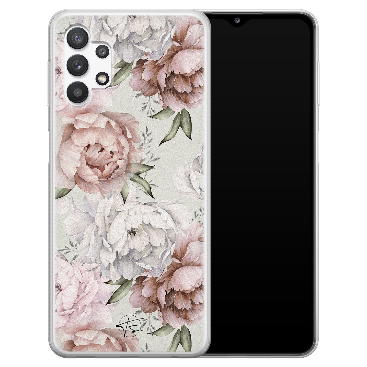 Telefoonhoesje Store Samsung Galaxy A32 5G siliconen hoesje - Classy flowers