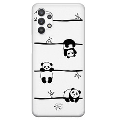 Telefoonhoesje Store Samsung Galaxy A32 5G siliconen hoesje - Panda