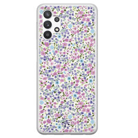 Telefoonhoesje Store Samsung Galaxy A32 5G siliconen hoesje - Purple Garden