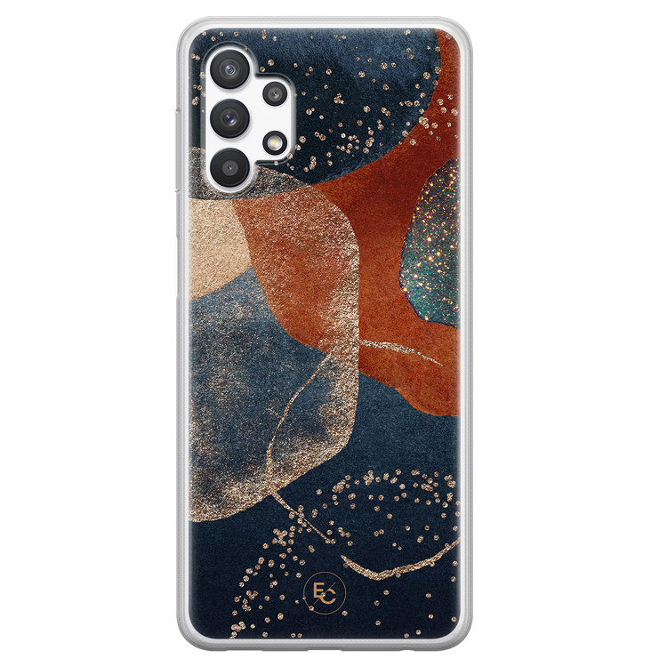 Mooie Telefoonhoesjes Samsung Galaxy A32 5G siliconen hoesje - Abstract Terracotta