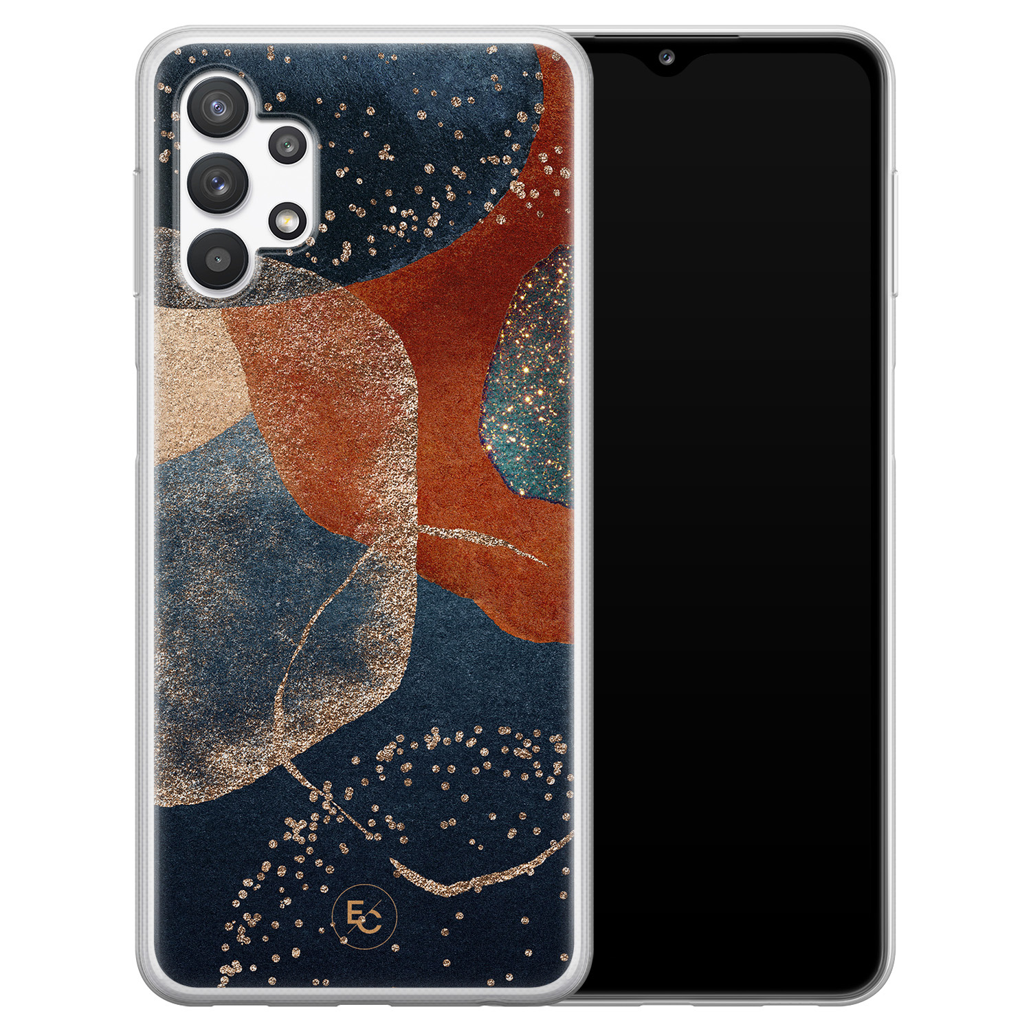 Mooie Telefoonhoesjes Samsung Galaxy A32 5G siliconen hoesje - Abstract Terracotta