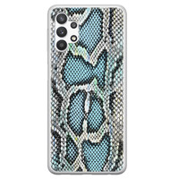 ELLECHIQ Samsung Galaxy A32 5G siliconen hoesje - Baby Snake blue