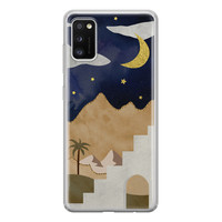 Leuke Telefoonhoesjes Samsung Galaxy A41 siliconen hoesje - Desert night