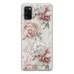 Telefoonhoesje Store Samsung Galaxy A41 siliconen hoesje - Classy flowers